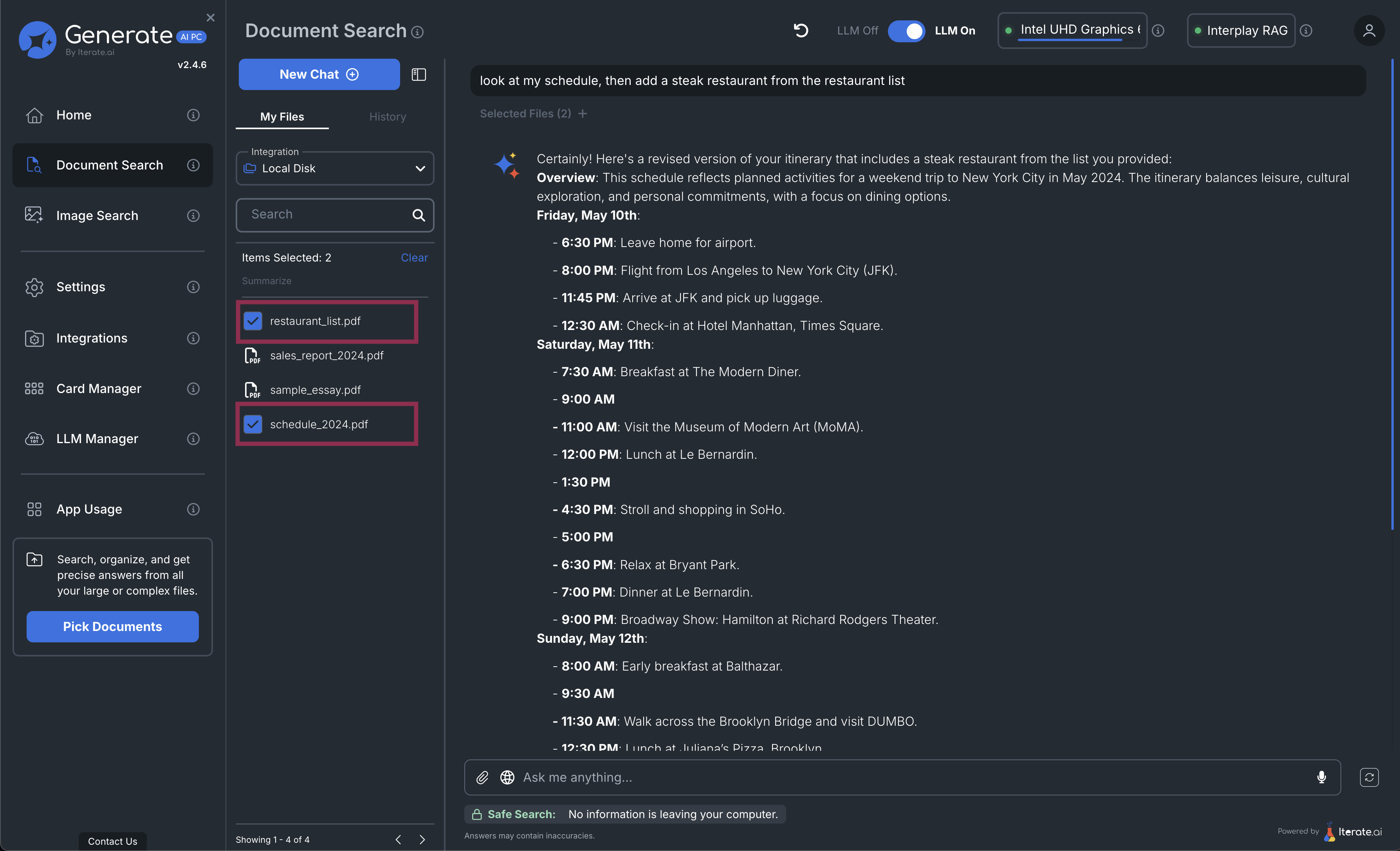 Multi‑Document Chat
