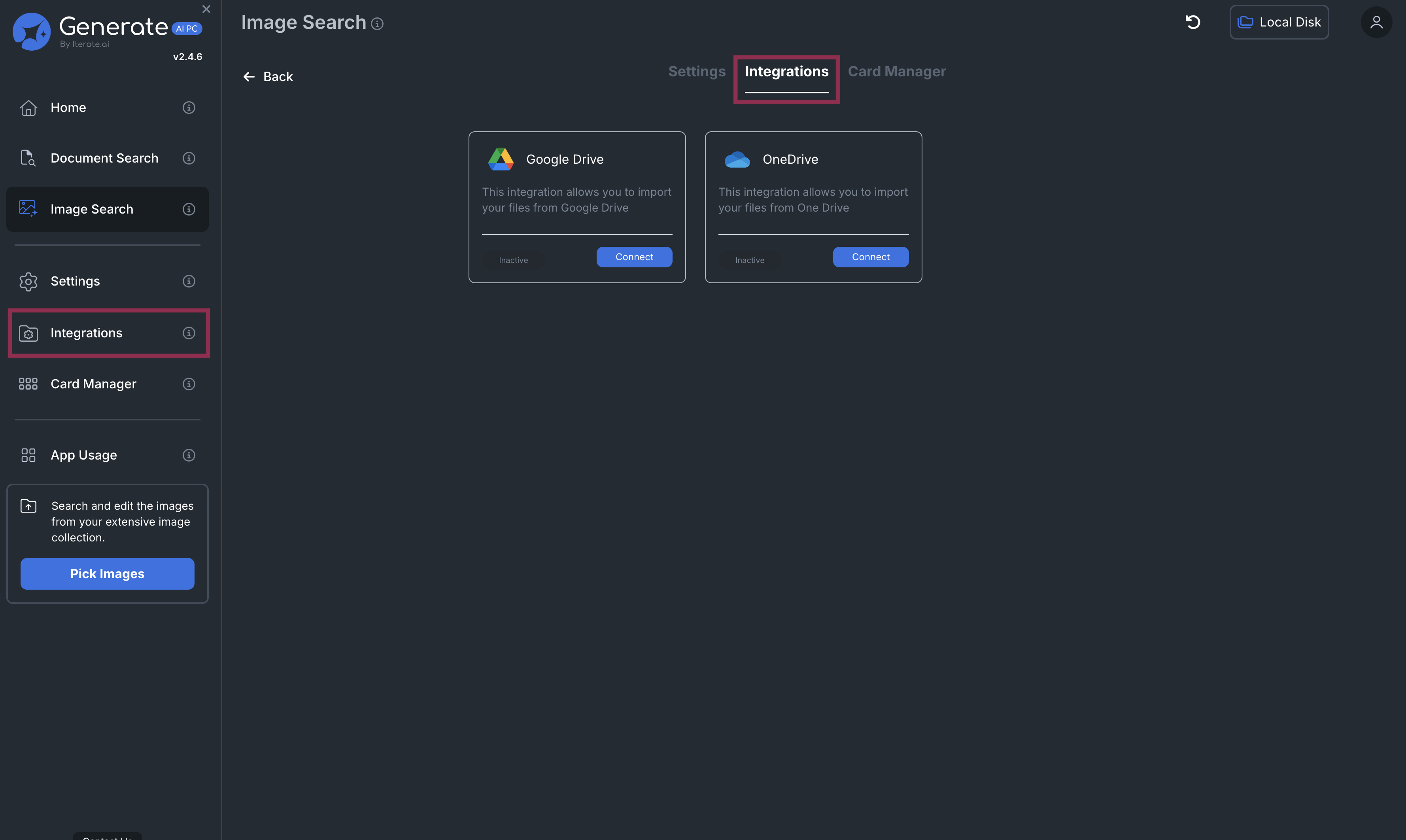 Image Search Integrations