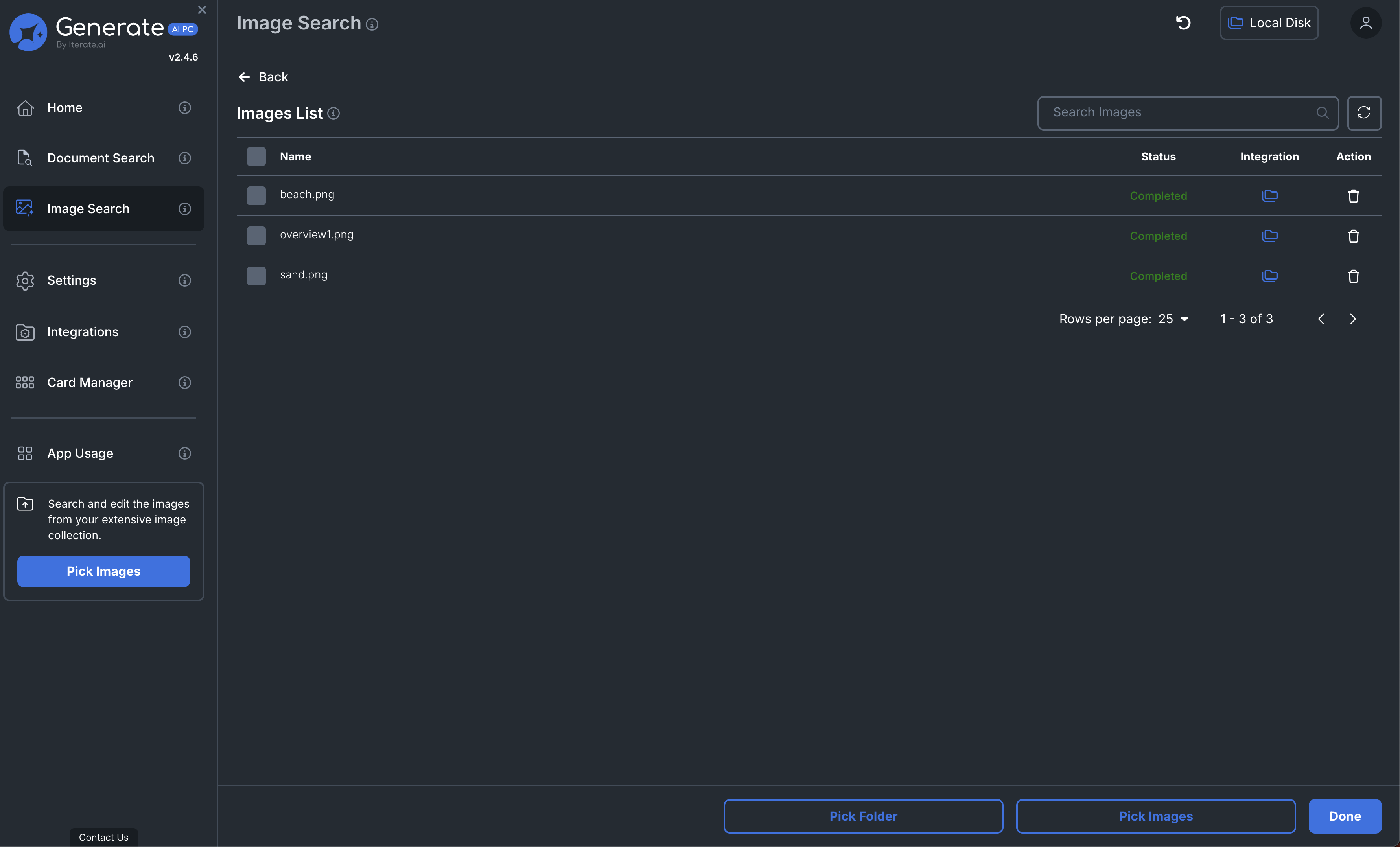 Manage Images