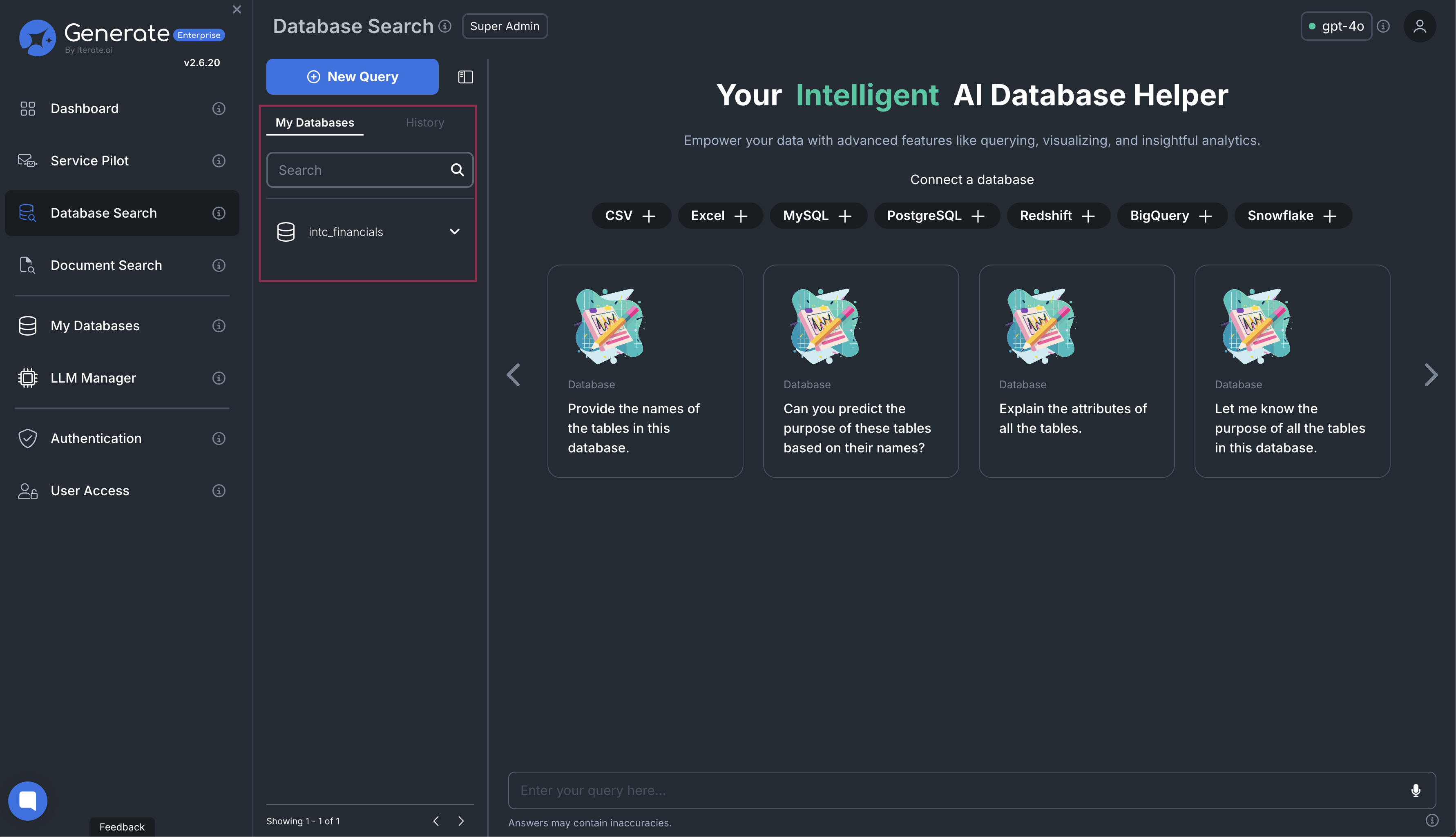 Connected Databases